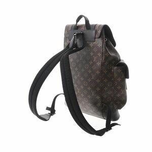 Louis Vuitton Daypack Macassar Brown Backpack Black Monogram Christopher